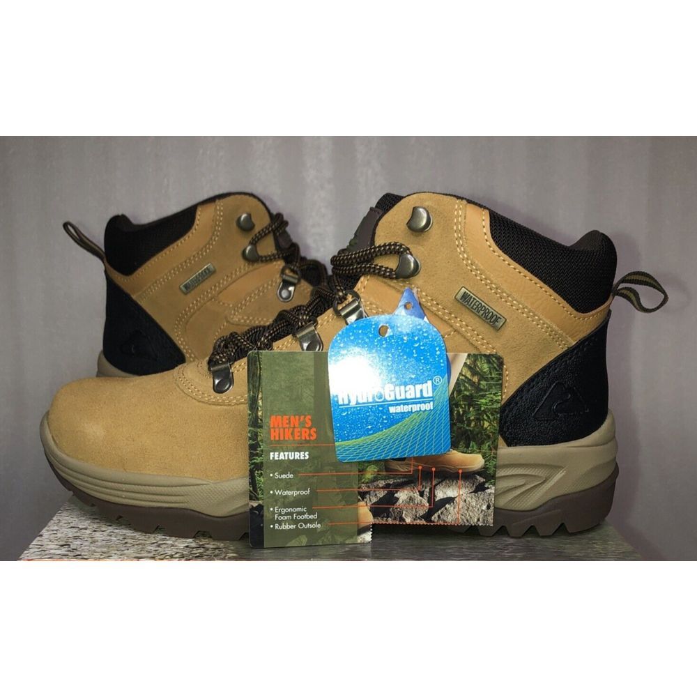 Ozark Trail M OT Free Edge Hiker Suede Wheat Boots Men's Size 13‎ Waterproof NEW - Picture 2 of 16